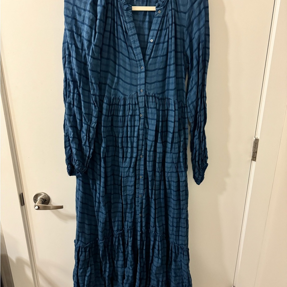 Free People Edie Maxi Dress - Blue